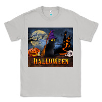 Moon Dust Black Cat Halloween Classic Tee - LillyAllenDesigns