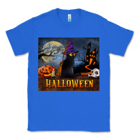True Royal Black Cat Halloween Classic Tee - LillyAllenDesigns