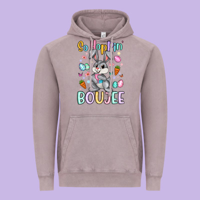 So Hoppin Boujee Vintage Hoodie Designed By Artiststas