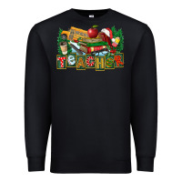 Black Christmas Teacher Premium Sweatshirt - FaDigitalArtStudio