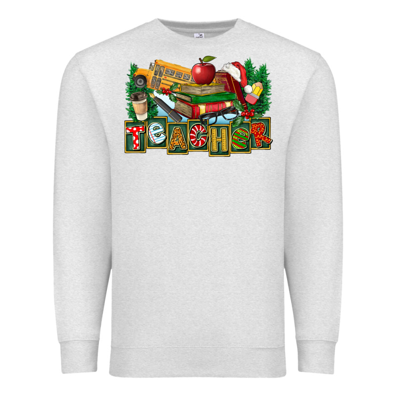 Christmas Teacher Premium Sweatshirt by FaDigitalArtStudio | Teevron