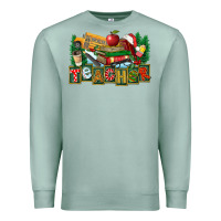 Seafoam Christmas Teacher Premium Sweatshirt - FaDigitalArtStudio