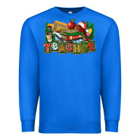 True Royal Christmas Teacher Premium Sweatshirt - FaDigitalArtStudio