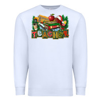 White Christmas Teacher Premium Sweatshirt - FaDigitalArtStudio