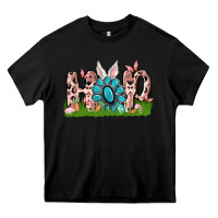 Black hop rabbit Heavy Core Tee - MaliasSmallBusiness