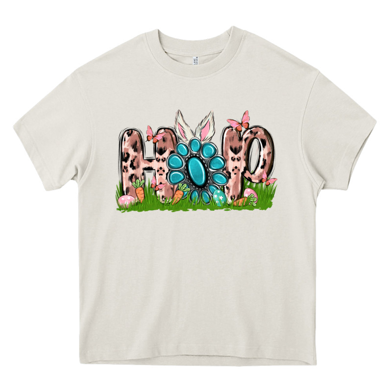 Hop Rabbit Heavy Core Tee by MaliasSmallBusiness | Teevron
