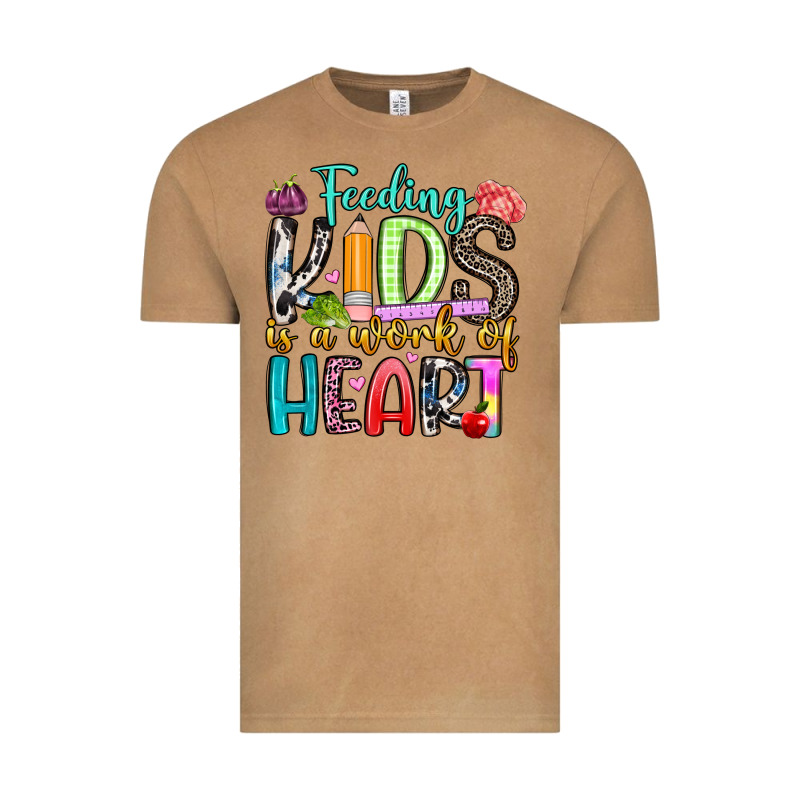 Feeding Kids Is A Work Of Heart Vintage Tee by Artiststas | Teevron