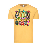 Vintage Mustard feeding kids is a work of heart Vintage Tee - Artiststas