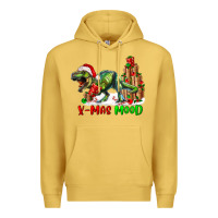 Antique Gold T- Rex X-Mas Mood Premium Hoodie - RanaPortraitStore