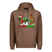 Chestnut T- Rex X-Mas Mood Premium Hoodie - RanaPortraitStore