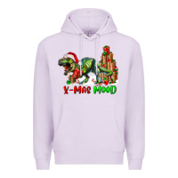 Lilac T- Rex X-Mas Mood Premium Hoodie - RanaPortraitStore