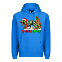 True Royal T- Rex X-Mas Mood Premium Hoodie - RanaPortraitStore