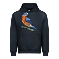 Navy Eastern Bluebird Urban Hoodie - LillyAllenDesigns