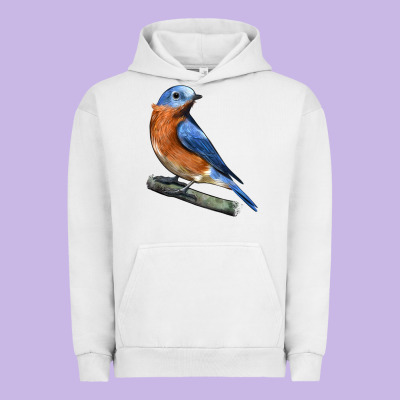 Eastern Bluebird Urban Hoodie Designed By Lillyallendesigns