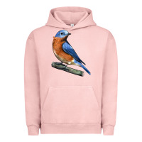 Pigment Salmon Eastern Bluebird Urban Hoodie - LillyAllenDesigns