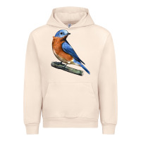 Sandshell Eastern Bluebird Urban Hoodie - LillyAllenDesigns