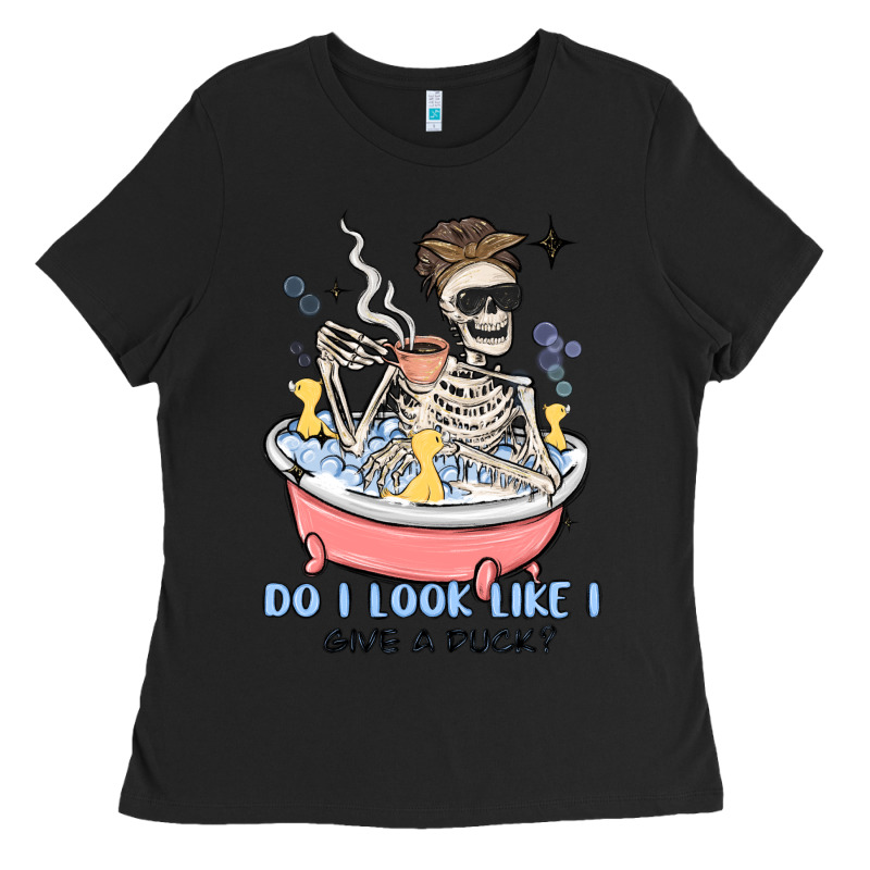 Do I Look Like I Give A Duck Ladies Tee by MaliasSmallBusiness | Teevron