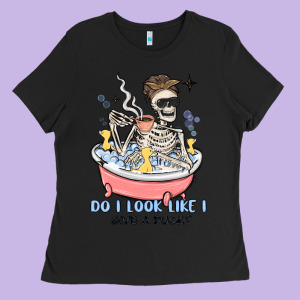 Do I Look Like I Give A Duck Ladies Tee Designed By Maliassmallbusiness