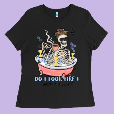 Do I Look Like I Give A Duck Ladies Tee Designed By Maliassmallbusiness