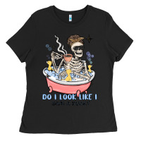Black do i look like i give a duck Ladies Tee - MaliasSmallBusiness