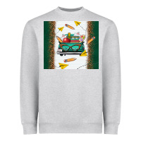 Heather Grey back to school truck Heavyweight Sweatshirt - TumblerDesignByShophia