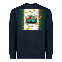 Navy back to school truck Heavyweight Sweatshirt - TumblerDesignByShophia