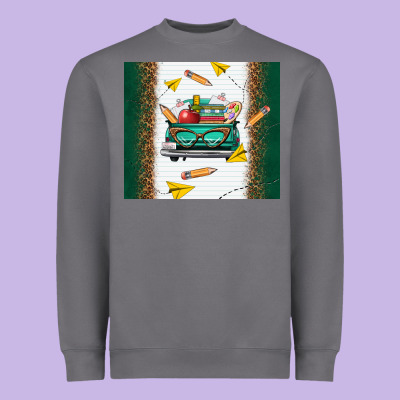 Back To School Truck Heavyweight Sweatshirt Designed By Tumblerdesignbyshophia