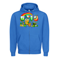 True Royal wine glasses st. patricks Zipper Hoodie - OliviaCreatesArt