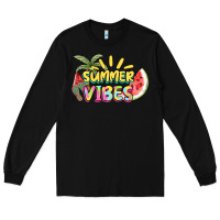 Black summer vibes Long Sleeve Tee - NancyCooperArtShop