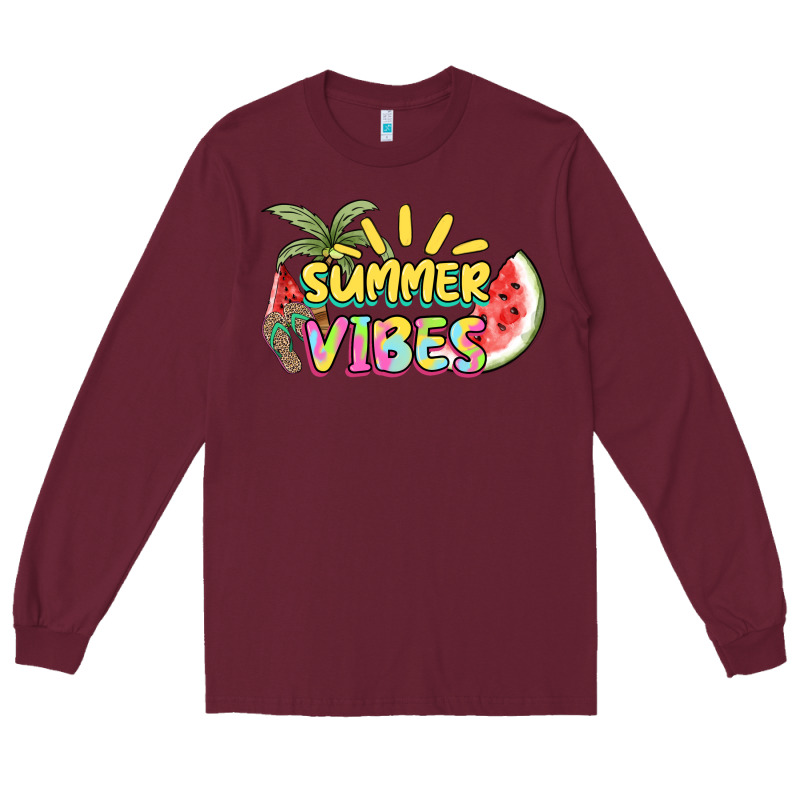 Summer Vibes Long Sleeve Tee by NancyCooperArtShop | Teevron