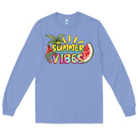 Colony Blue summer vibes Long Sleeve Tee - NancyCooperArtShop