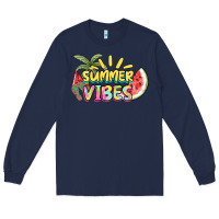 Navy summer vibes Long Sleeve Tee - NancyCooperArtShop