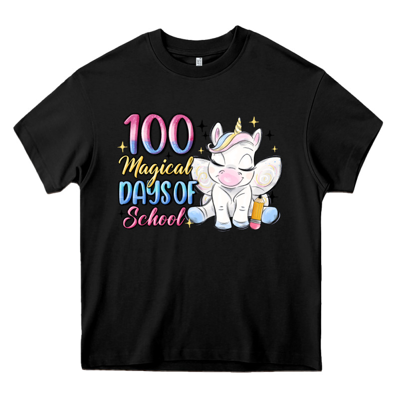100 Magical Days Of School Heavy Core Tee by MaliasSmallBusiness | Teevron