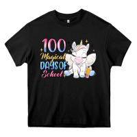 Black 100 magical days of school Heavy Core Tee - MaliasSmallBusiness