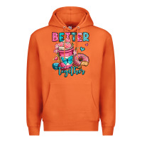 Carrot better together donut and coffee valentines day Premium Hoodie - OliviaCreatesArt