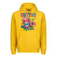 Lemon better together donut and coffee valentines day Premium Hoodie - OliviaCreatesArt