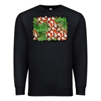 Black halloween ghost background Premium Sweatshirt - BundleAndBundleShop