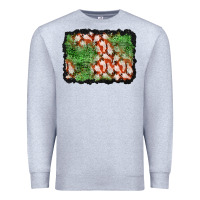 Heather Grey halloween ghost background Premium Sweatshirt - BundleAndBundleShop