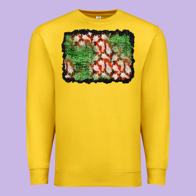 Halloween Ghost Background Premium Sweatshirt Designed By Bundleandbundleshop