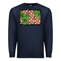 Navy halloween ghost background Premium Sweatshirt - BundleAndBundleShop