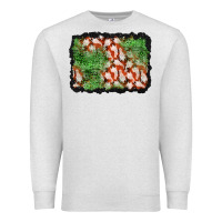 Oatmeal Heather halloween ghost background Premium Sweatshirt - BundleAndBundleShop