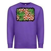 Purple halloween ghost background Premium Sweatshirt - BundleAndBundleShop