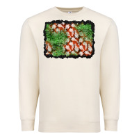 Sandshell halloween ghost background Premium Sweatshirt - BundleAndBundleShop
