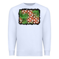 White halloween ghost background Premium Sweatshirt - BundleAndBundleShop