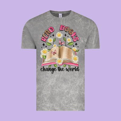 Read Books Change The World Artiststas Vintage Tee Designed By Artiststas
