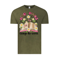 Vintage Olive read books change the world artiststas Vintage Tee - Artiststas
