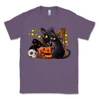 Lavender halloween black cats Classic Tee - LillyAllenDesigns
