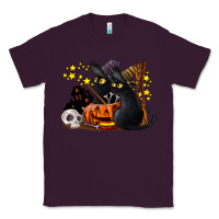 Plum halloween black cats Classic Tee - LillyAllenDesigns