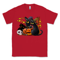 Red halloween black cats Classic Tee - LillyAllenDesigns