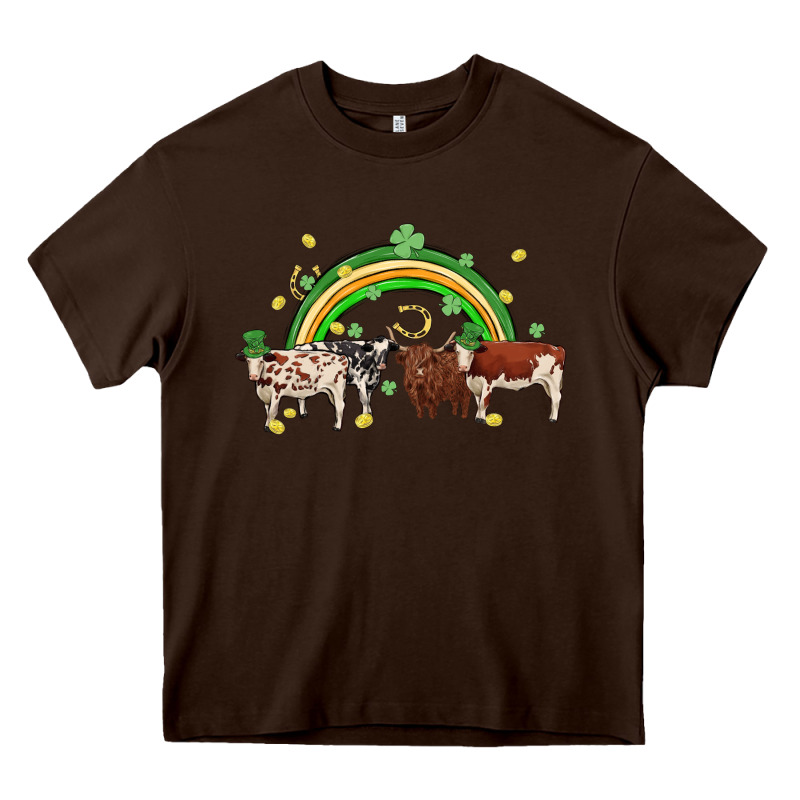 Cow St Patrick Days Heavy Core Tee by MaliasSmallBusiness | Teevron